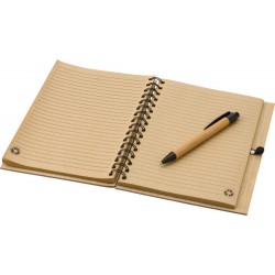 *Carnet de notes A5 en bambou avec stylo