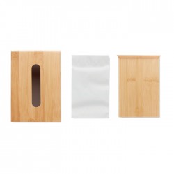 *Boîte à mouchoirs rectangulaire en bambou